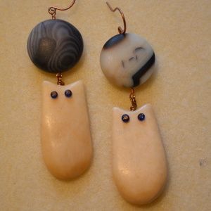 Full Moon Owl Earrings